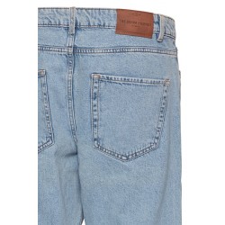 Jeans solid coupe droite