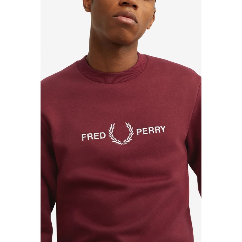 Sweat Fred Perry GRAPHIC Bordeaux M7521